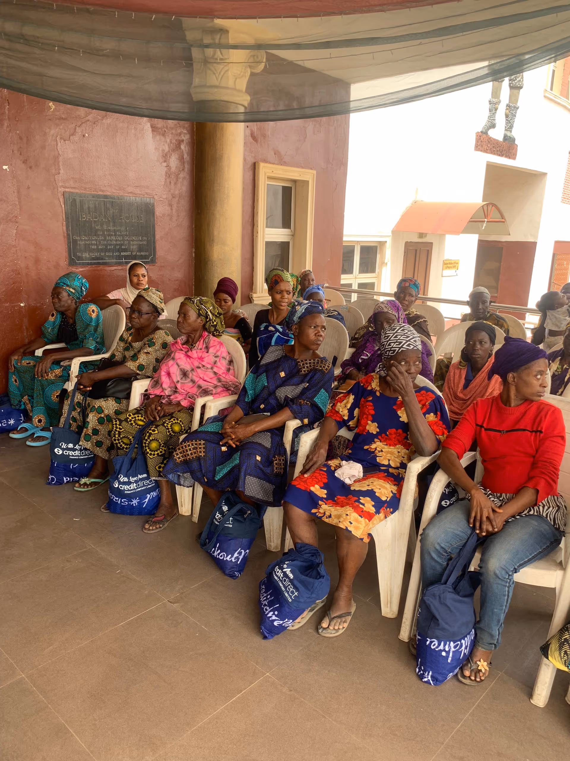 Credit Direct Team with Mrs. Adejinmi, (Coordinator, People's Welfare) and Mrs. Lasisi (Director, Ministry of Women Affairs and Social Inclusion)