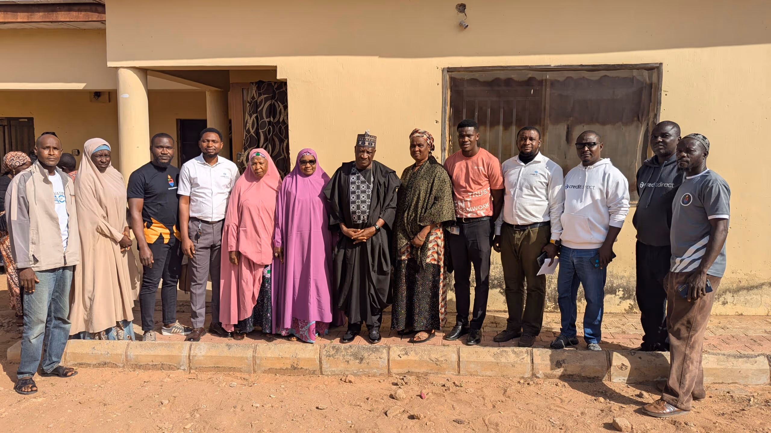 Credit Direct team with Mr. Modi Shelphidi, Permanent Secretary; Madam Ladi Jacob, Director of Child Services; Hajia Abu Hassan, Director of Women; Hajia Fatima Umar Abubakar, Director of Finance and Administration; and Shaiabu Chiroma, Director of Finance and Administration (Office of the Head of Service).
