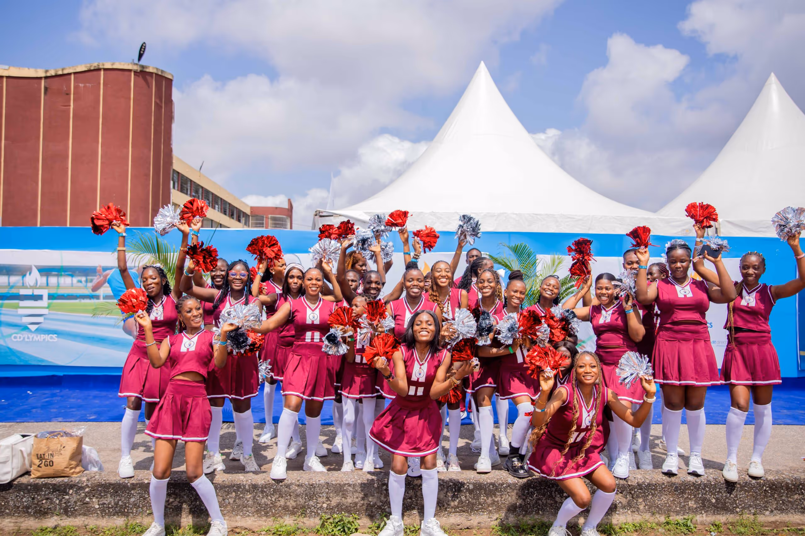 Cheerleaders at CD'lympics