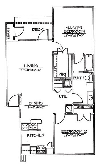 2x1 Floor plan layout