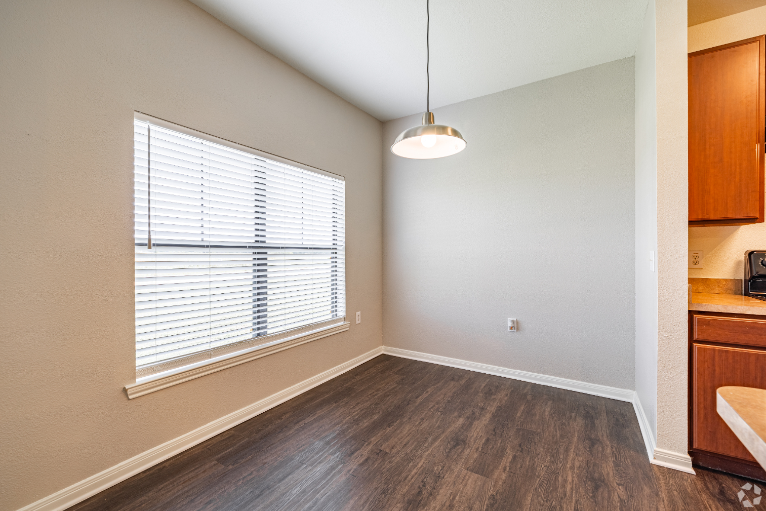 Unfurnished dining area