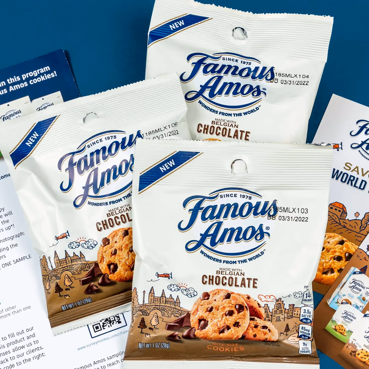 famous amos cookie packages