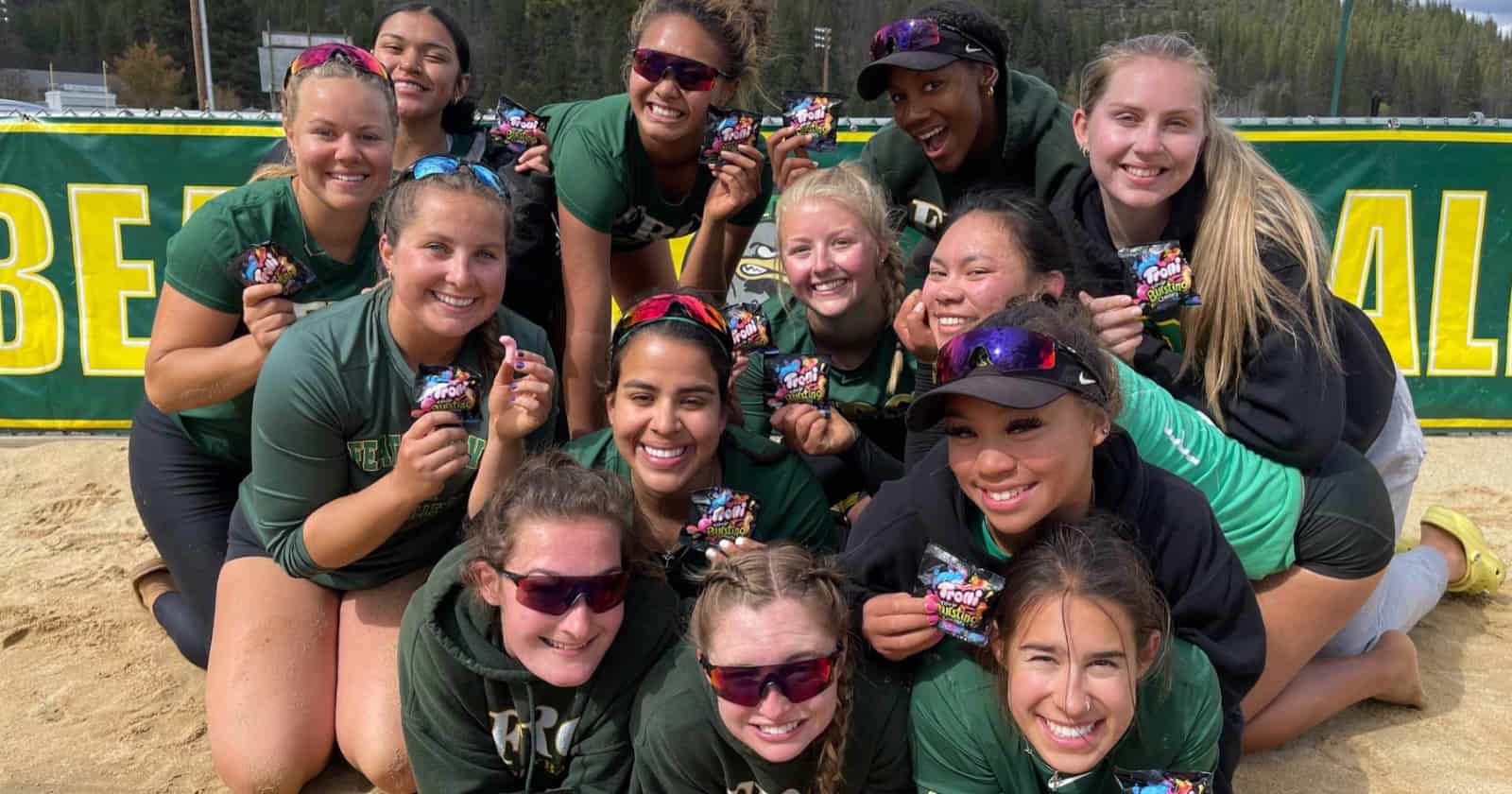 women holding trolli product samples