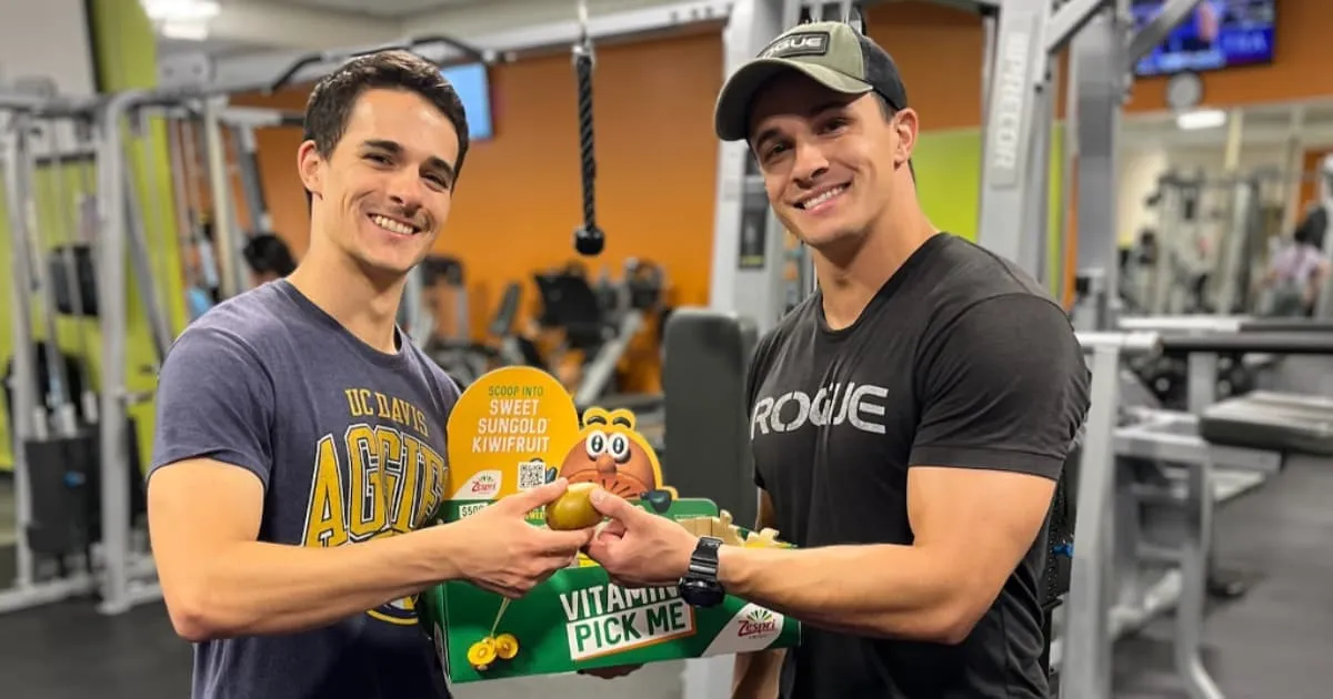 two men holding a zepri sample