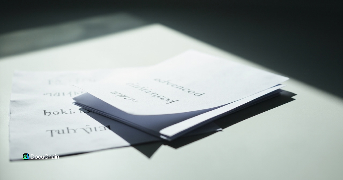 Document listing types of electronic signature levels on a desk — advanced, qualified, and simple eSignatures.