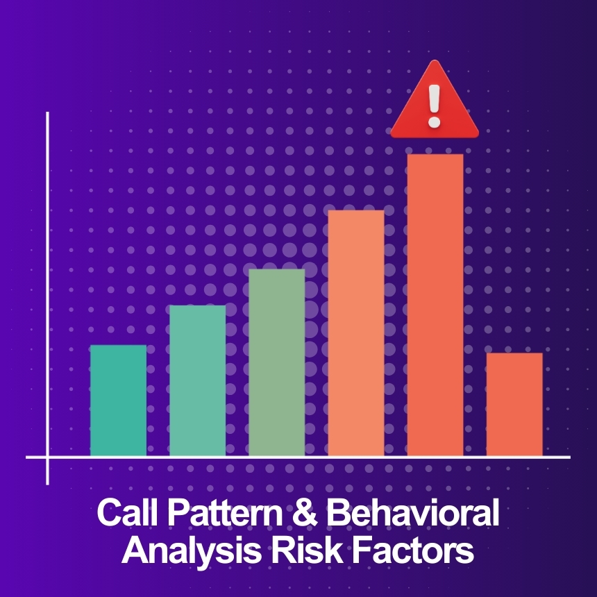 line art of bar chart representing dramatic spike in call volume to indicate spam flag risk