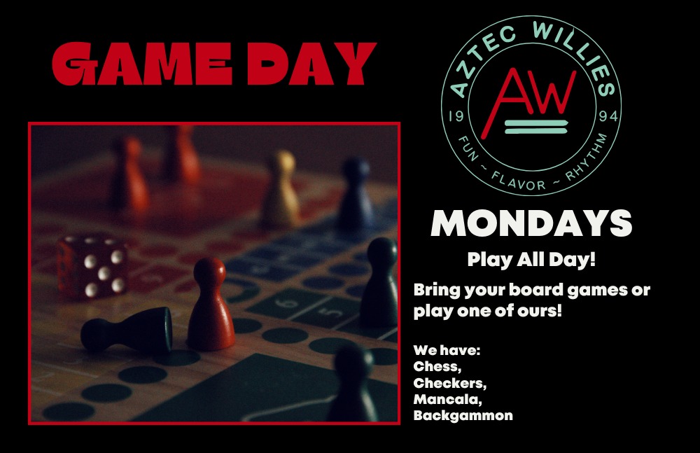 Game Day Mondays flyer