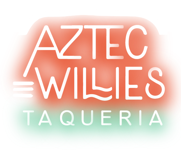 Aztec Willies Taqueria logo glow