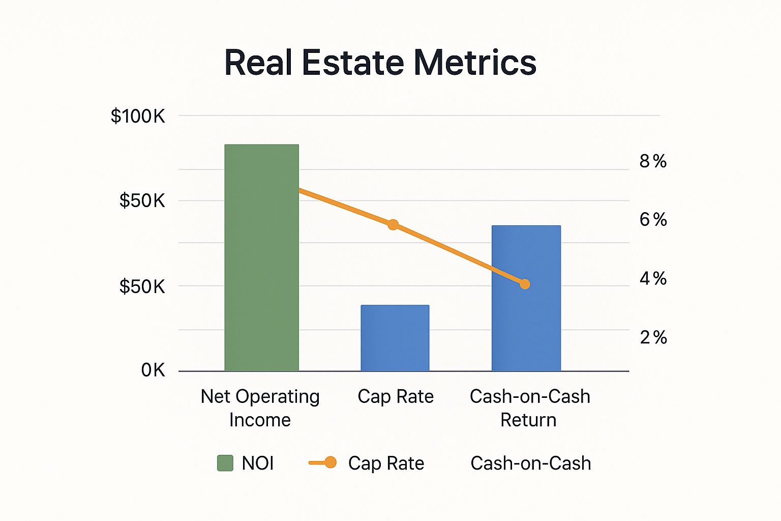 Infographic about how to value commercial real estate