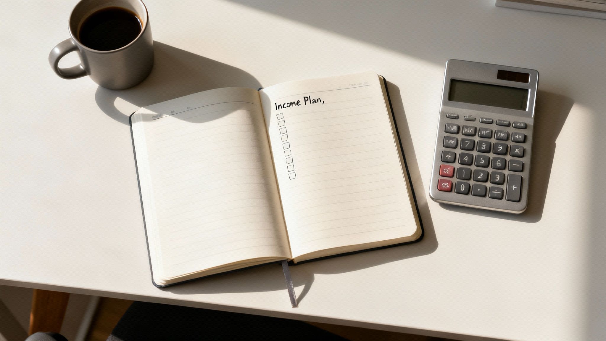 A person carefully reviewing financial charts and documents to build a plan