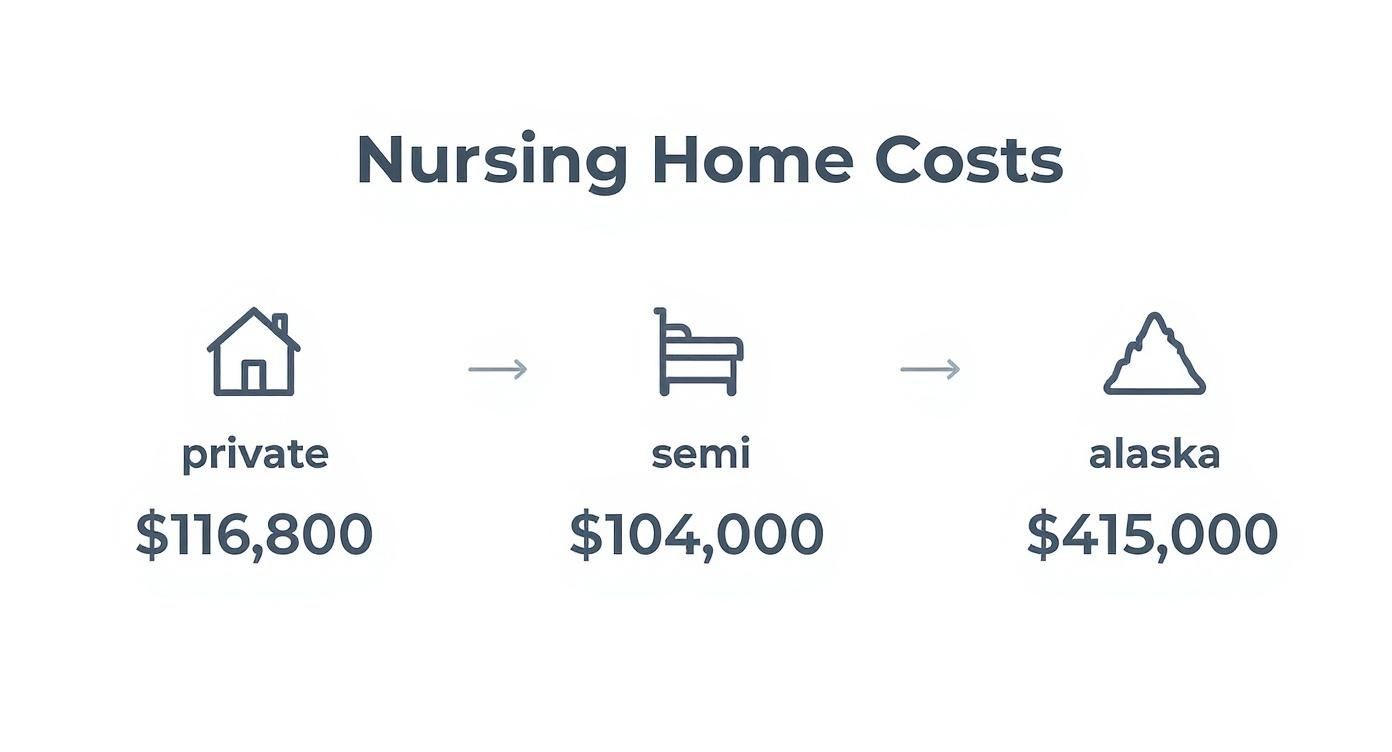 Infographic about protecting assets from nursing home costs