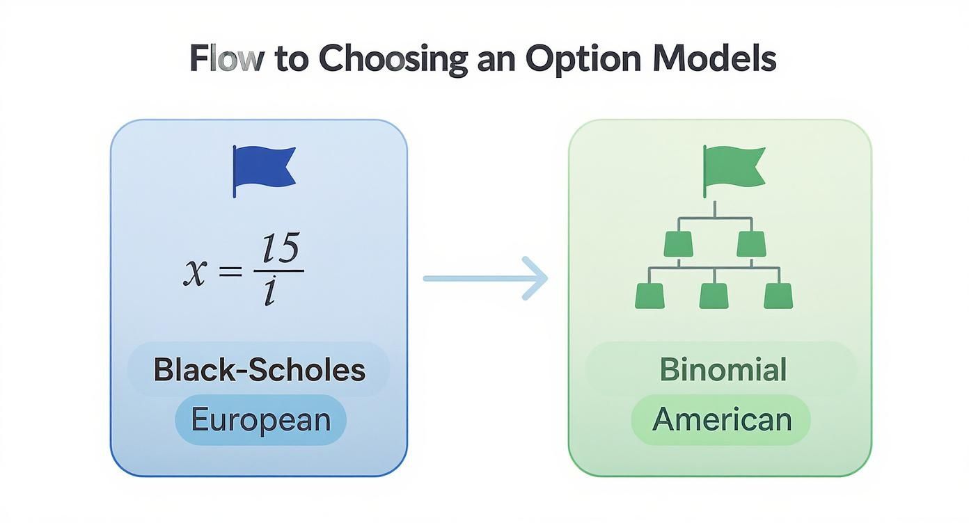 Infographic about how to value stock options