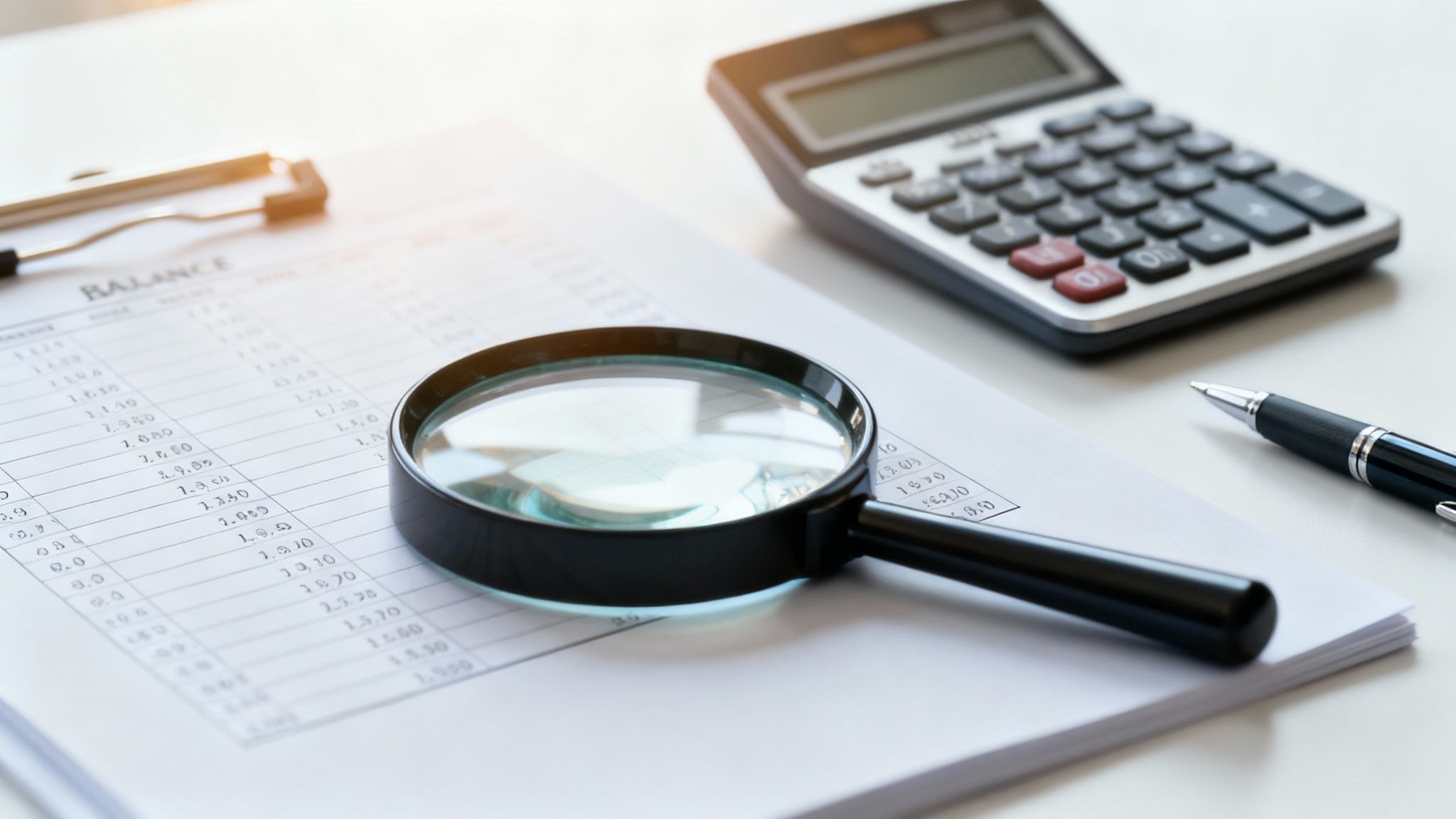 A person closely examining financial charts on a tablet, symbolizing careful company analysis.