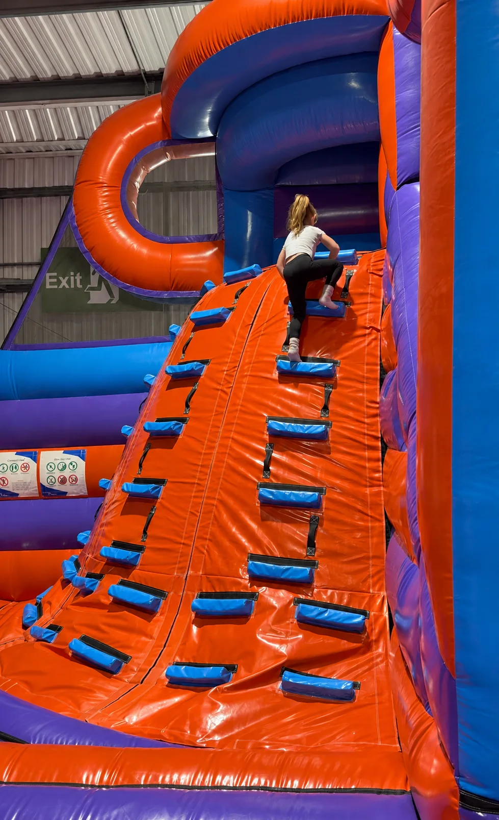 Climbing Walls at Inflato Stoke