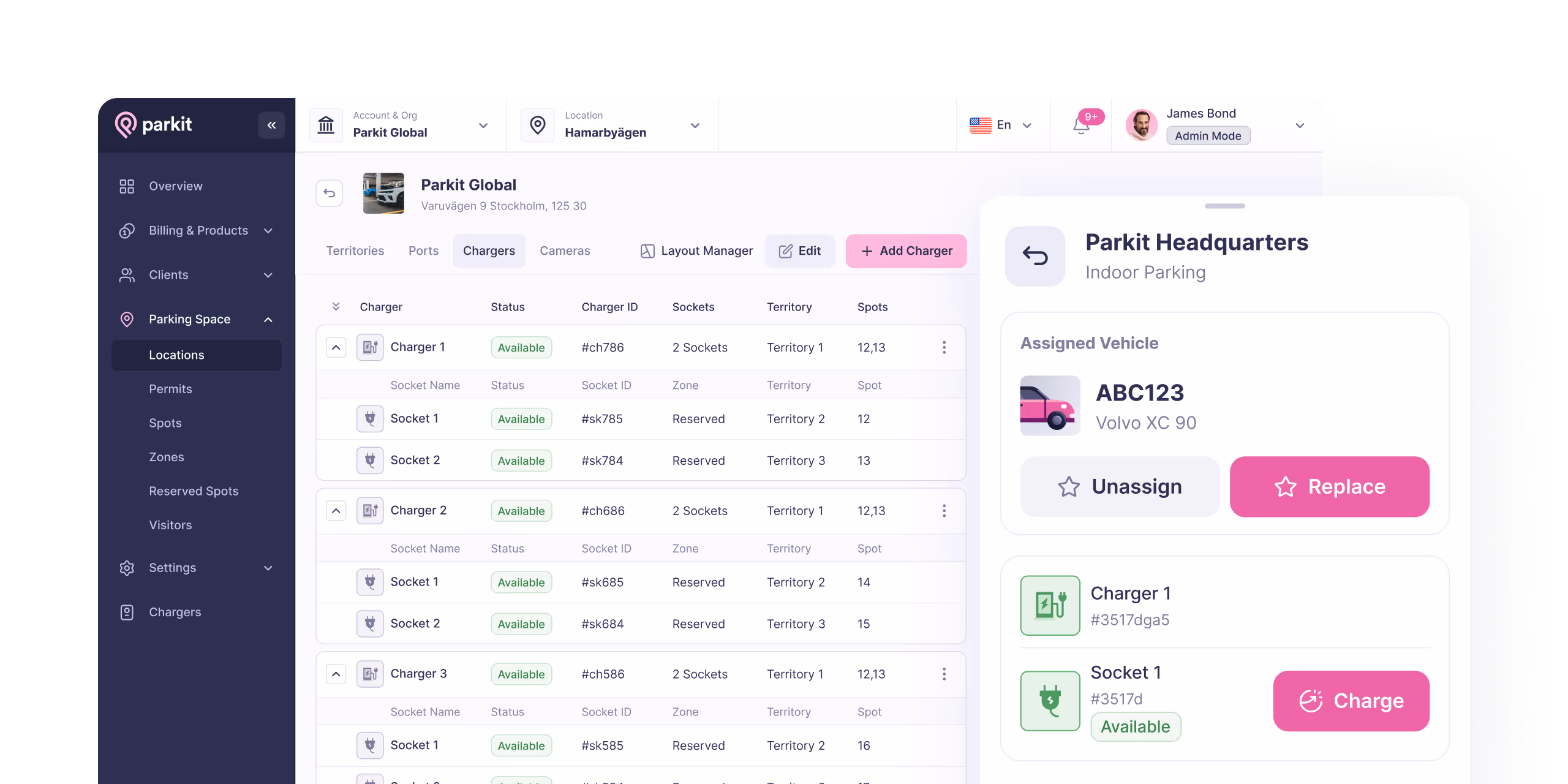 EV chargers: parkit app image