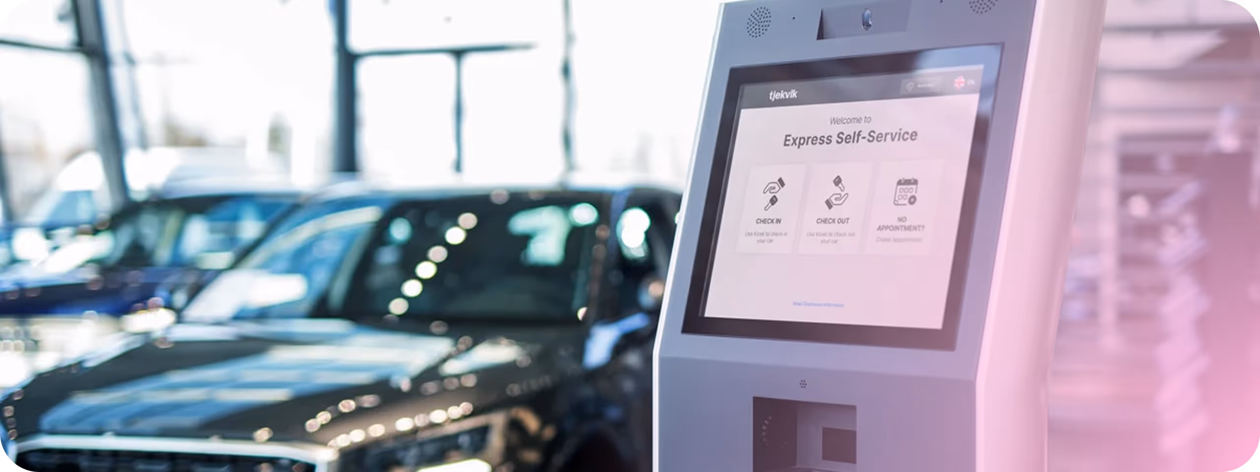 Self-service kiosks illustration