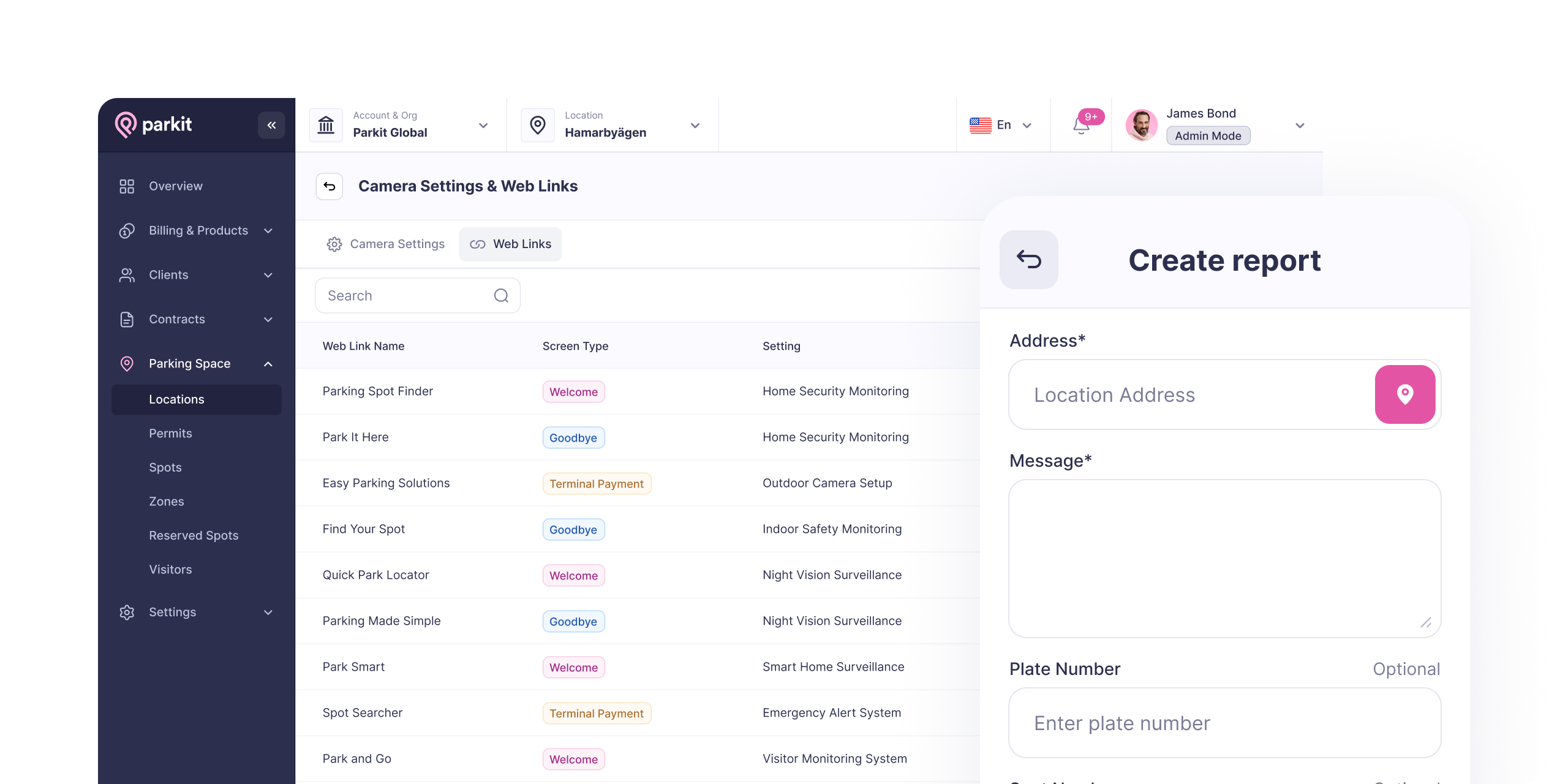 Automated notifications (parkit app screen)