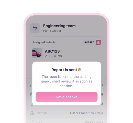 App screen: engineering team