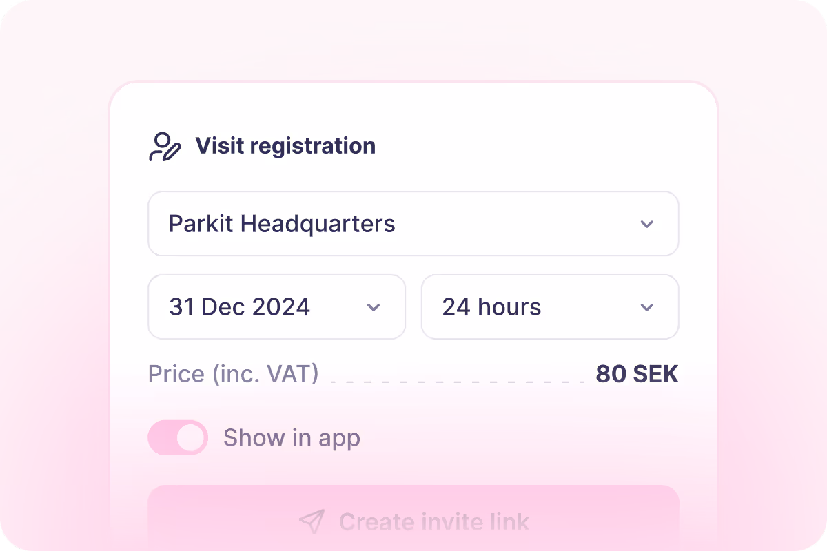 Parkit App: Visitor Registration & Guest Parking