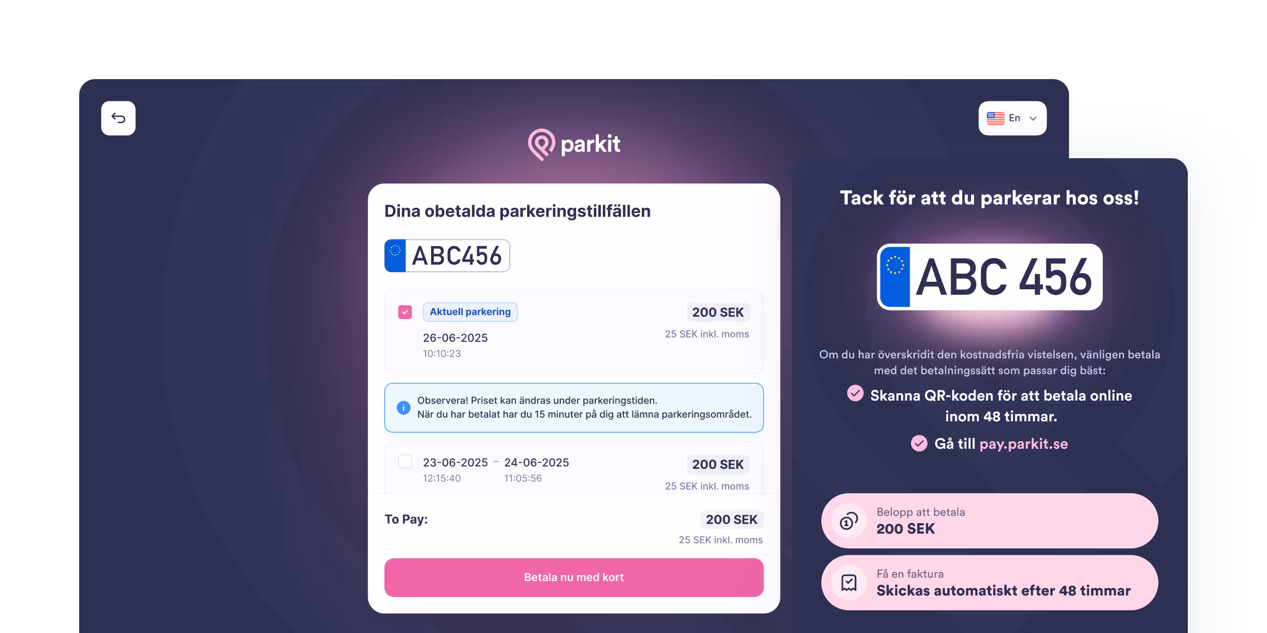 App screens: Payment Terminals