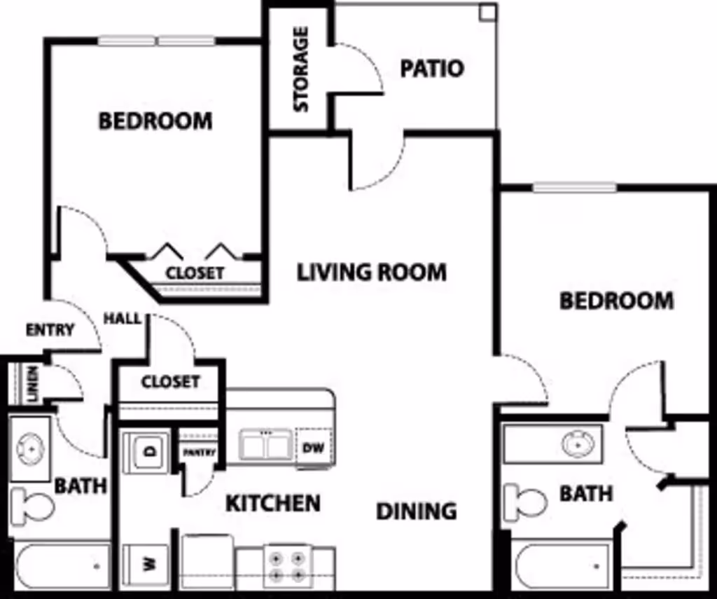 Two Bedroom layout