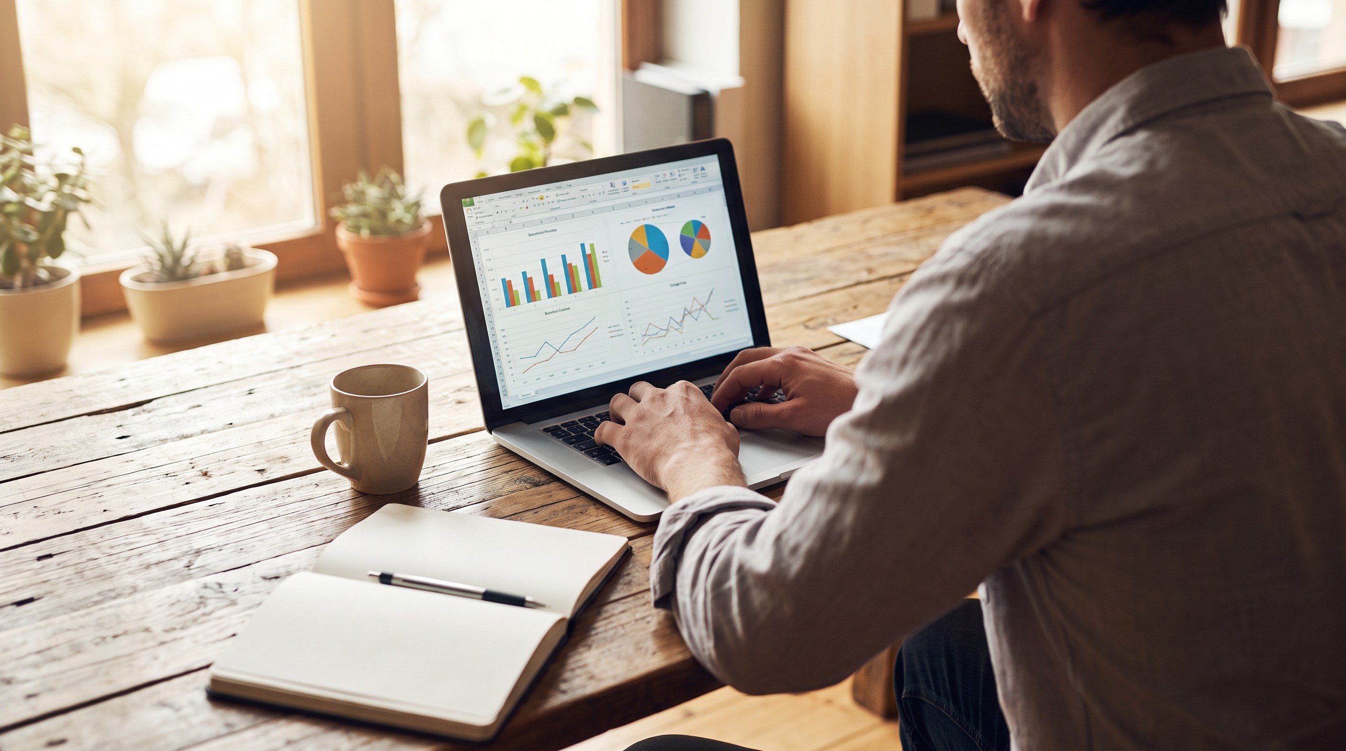 Business owner reviewing how much does SEO cost pricing breakdown on laptop