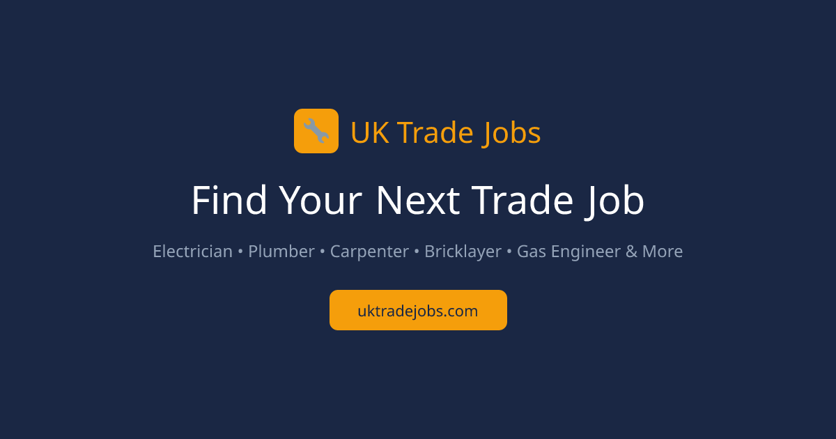 UK Trade Jobs: find your next trade job at uktradejobs.com