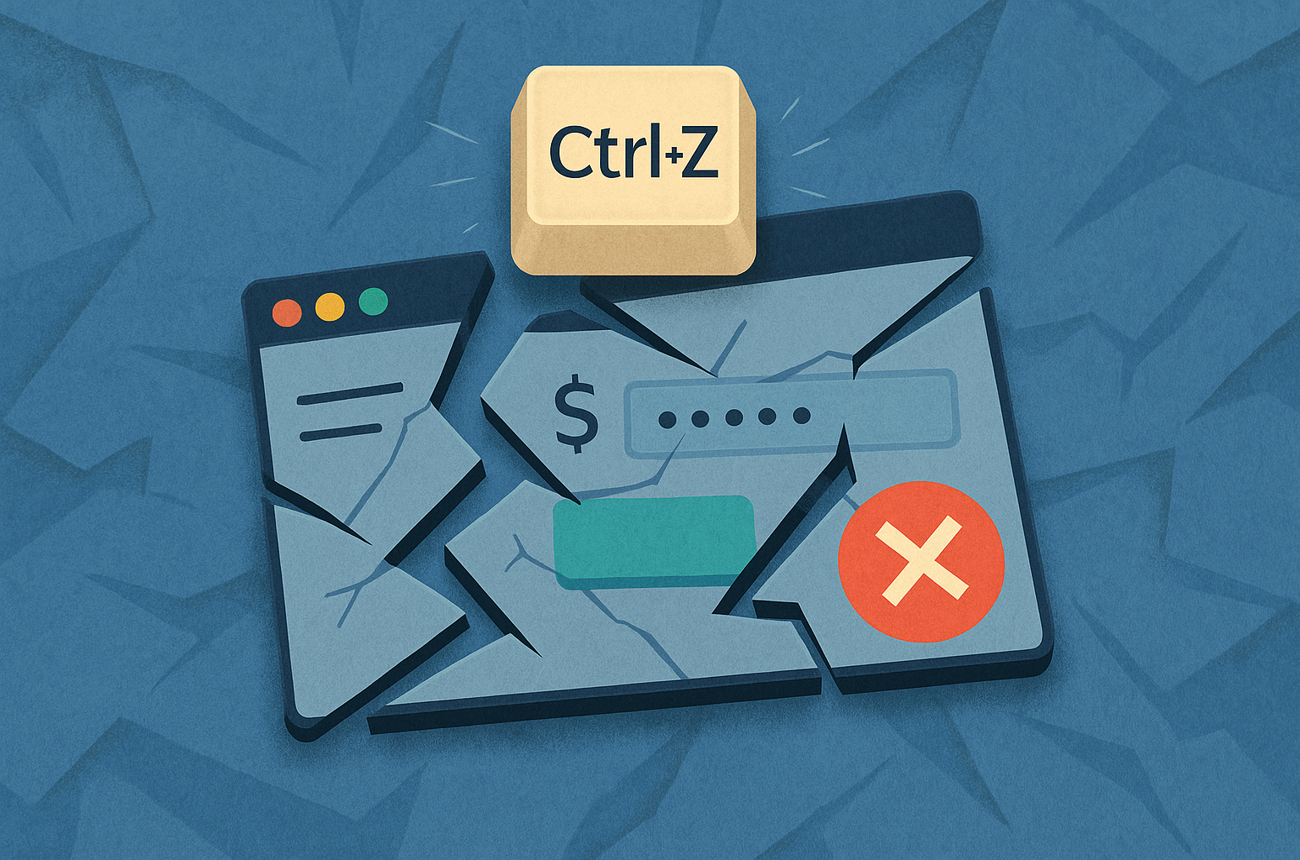 Ctrl+Z: Mistakes We Keep Repeating in Fintech Design