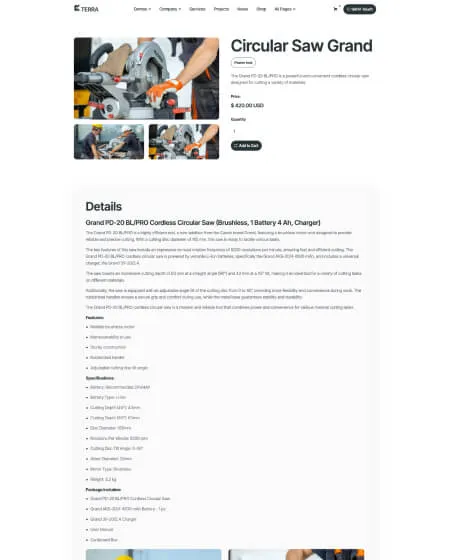 page screenshot