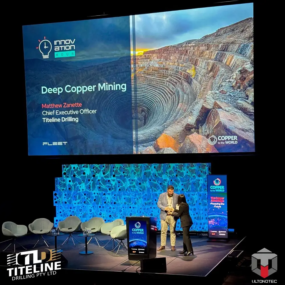 Titeline's Matt Zanette at the Austmine's Copper to the World conference