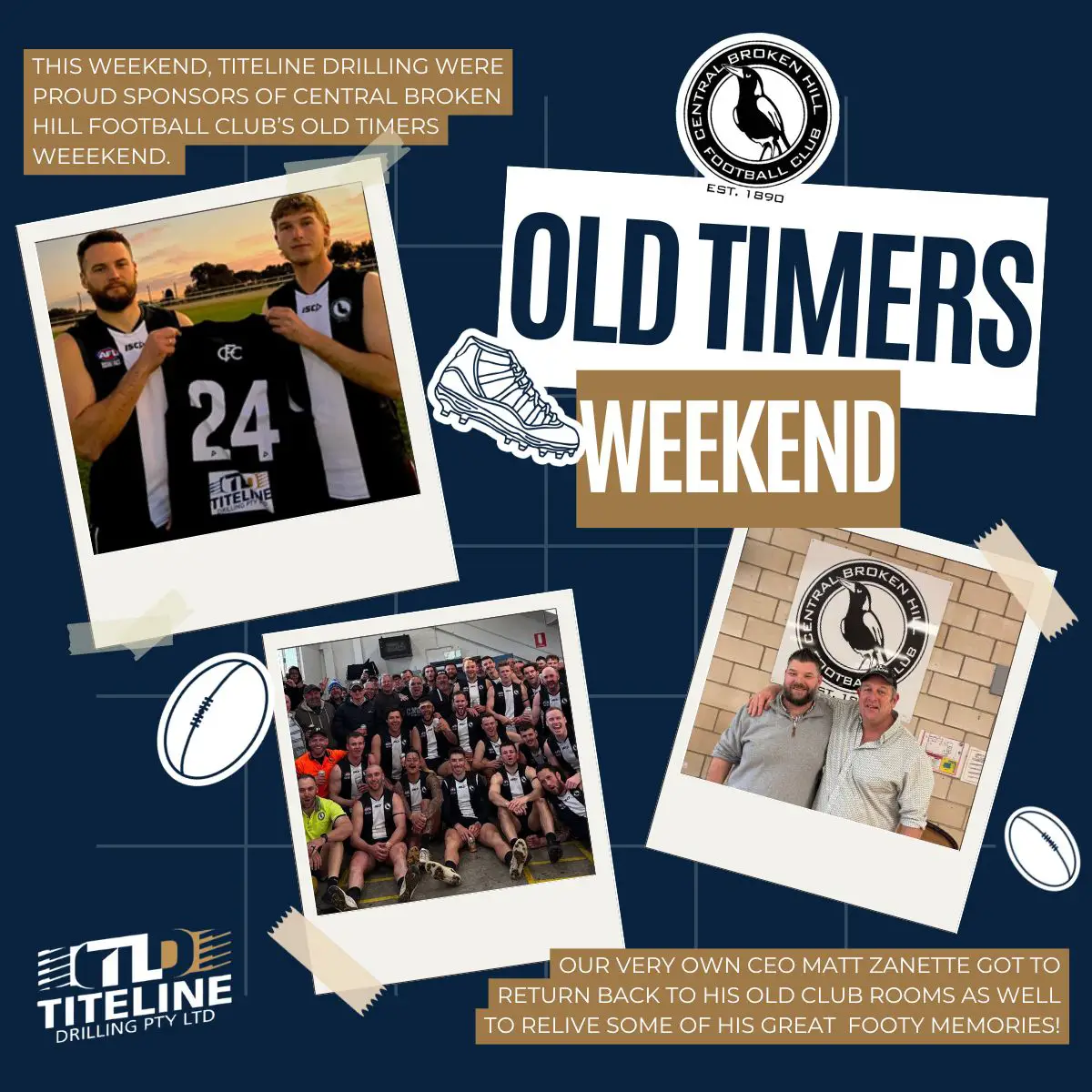 Proudly supporting Central Broken Hill FC's Old Timers Weekend