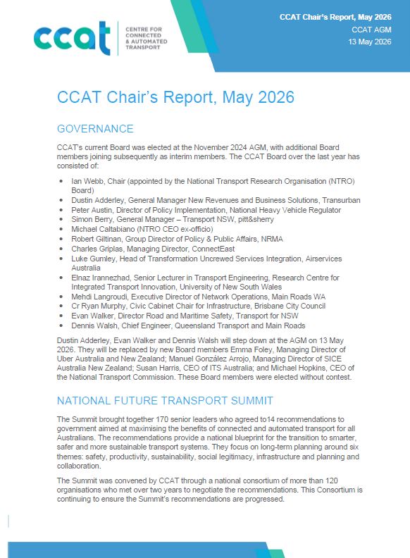 Chair's Report