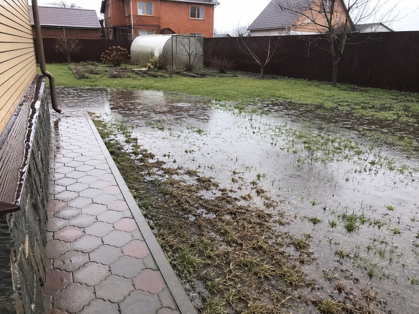 Участок без организованного водоотведения