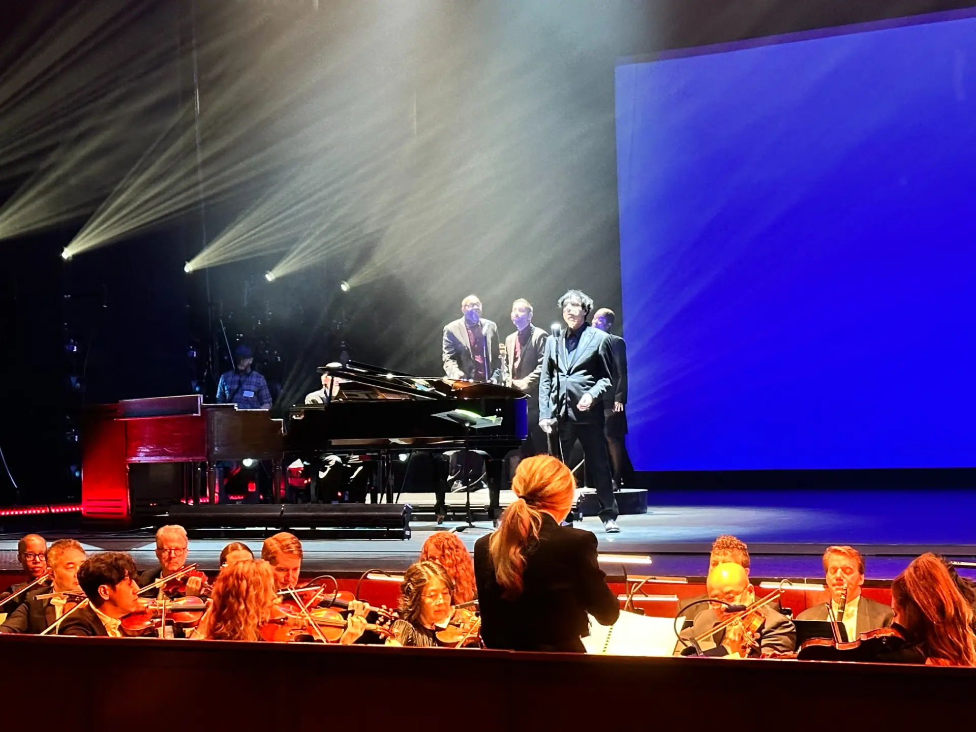 Nina Arianda  conducts the orchestra and The Sparks Brothers for ÉTOILE