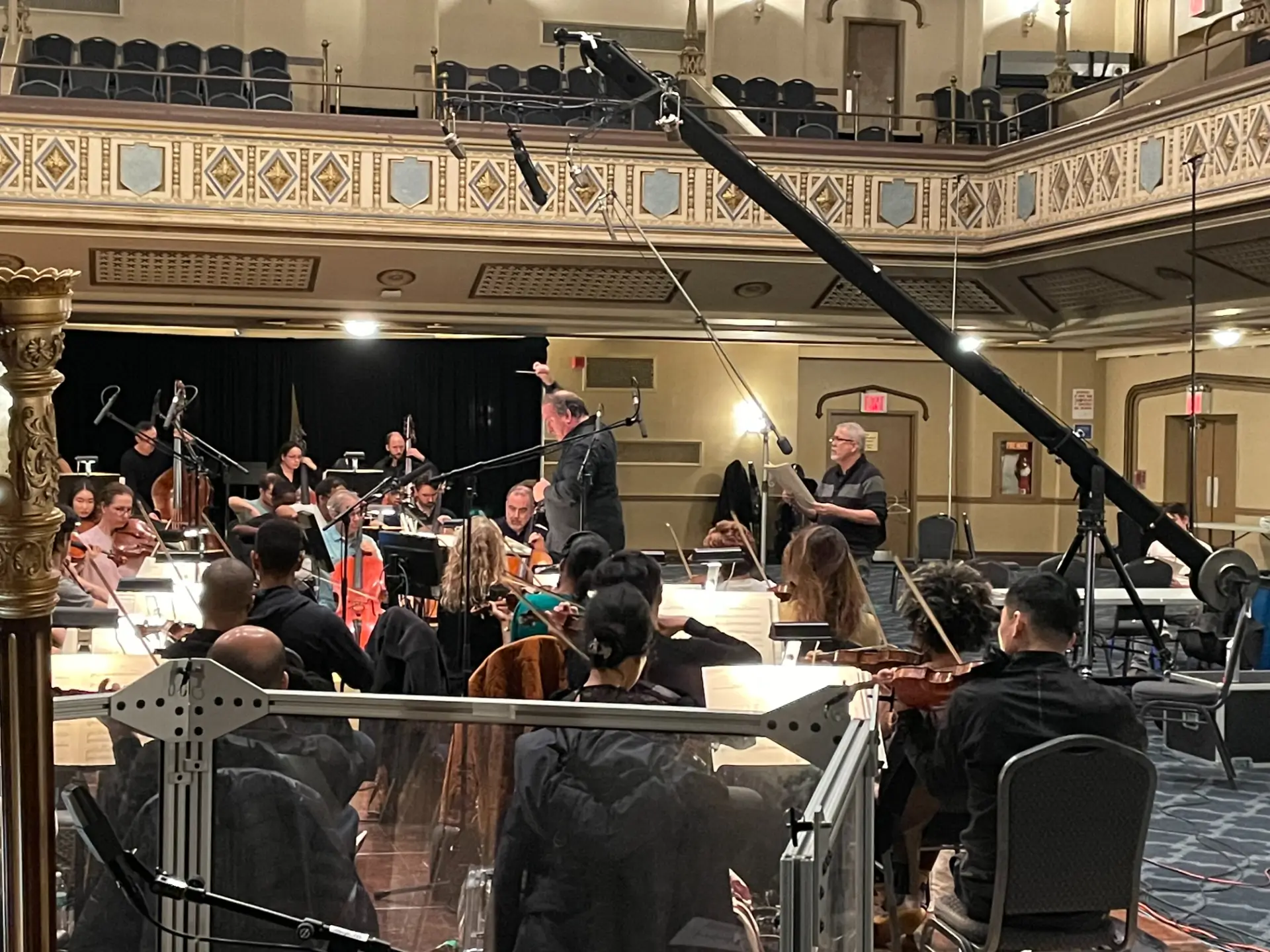 Lucas Richman conducts the HIGHEST 2 LOWEST orchestra