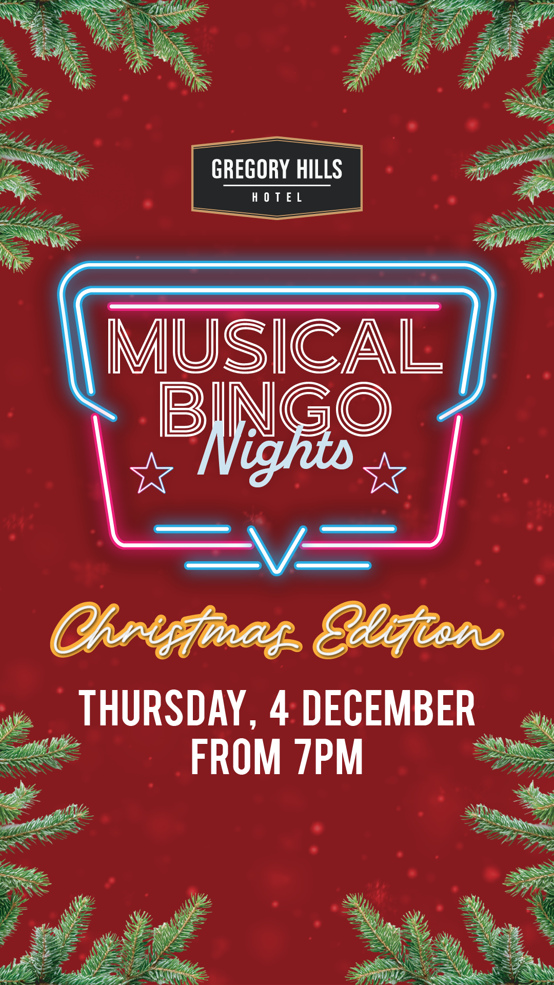 MUSICAL BINGO - CHRISTMAS EDITION