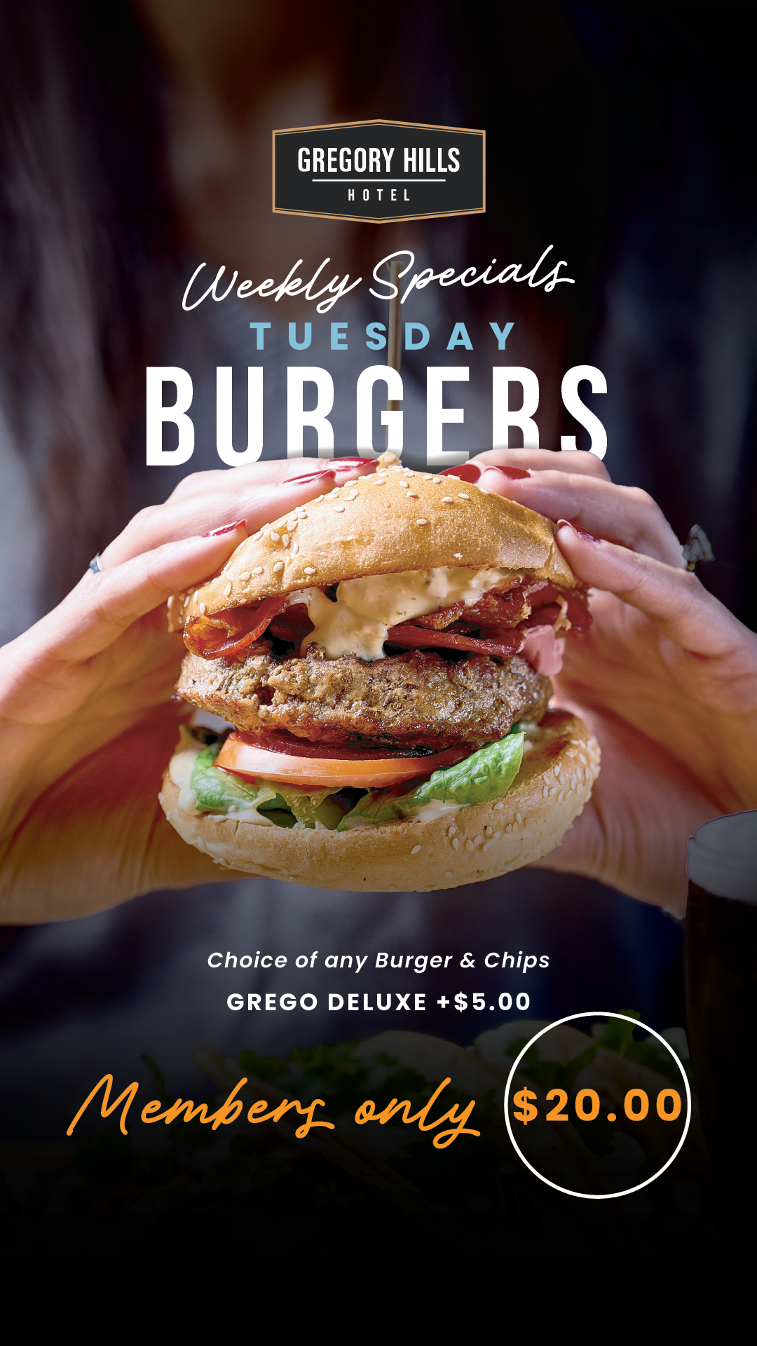 $20 BURGERS