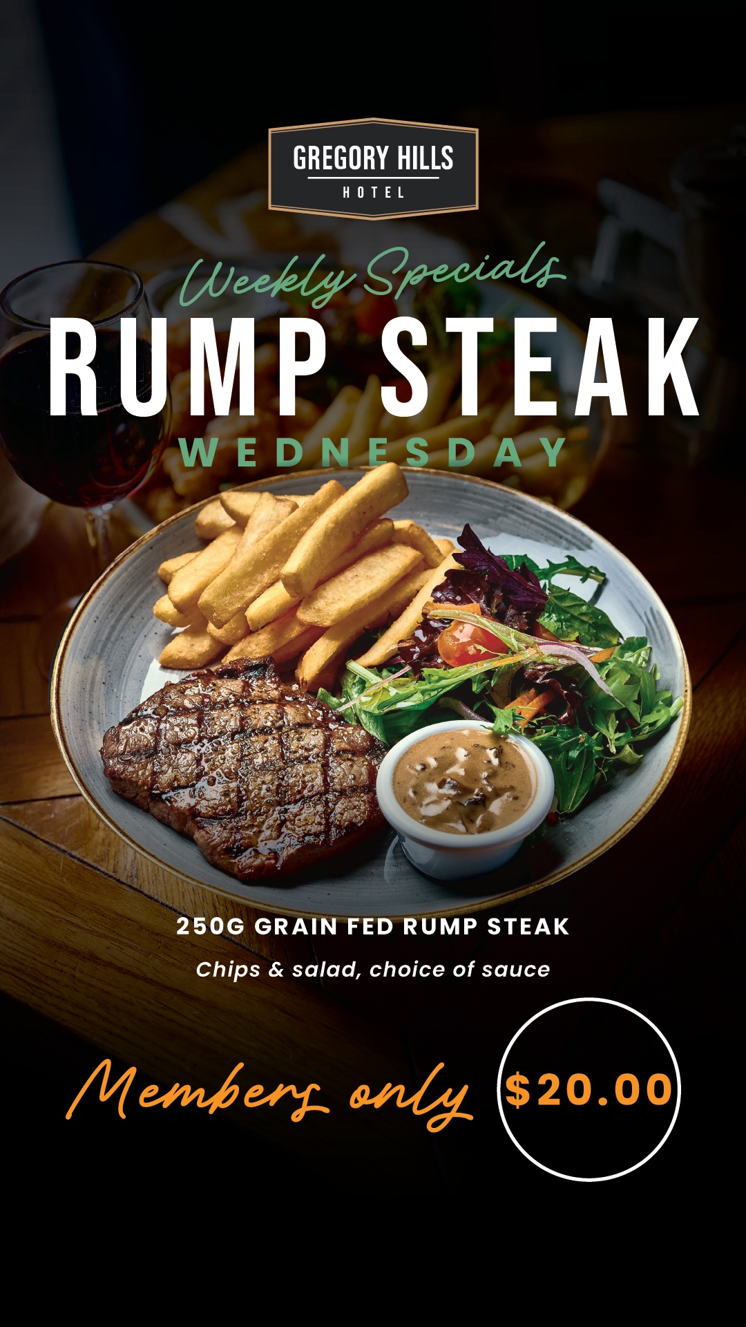 $20 STEAK