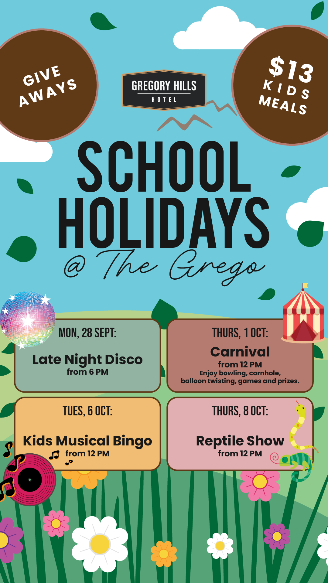 SPRING SCHOOL HOLIDAYS