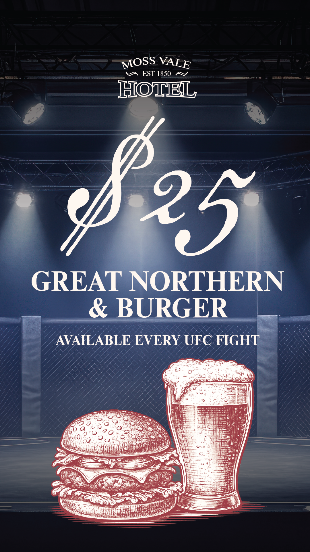 UFC Burger & Beer Deal