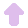 Upward-pointing arrow in light purple color.