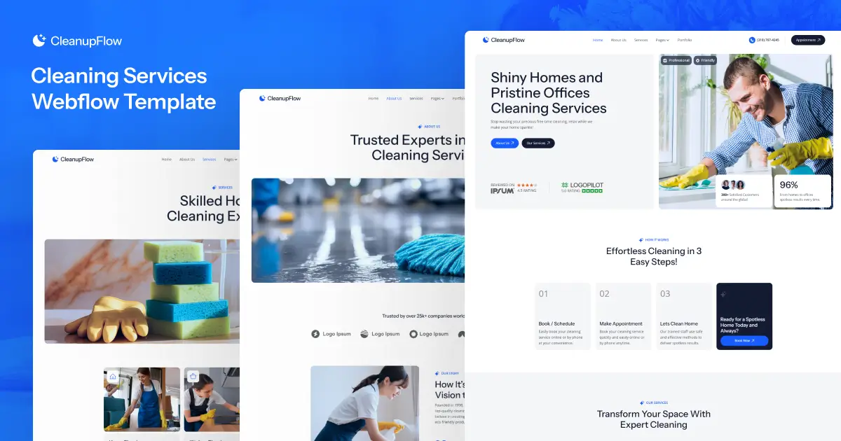 Style Guide - CleanupFlow - Webflow HTML website template