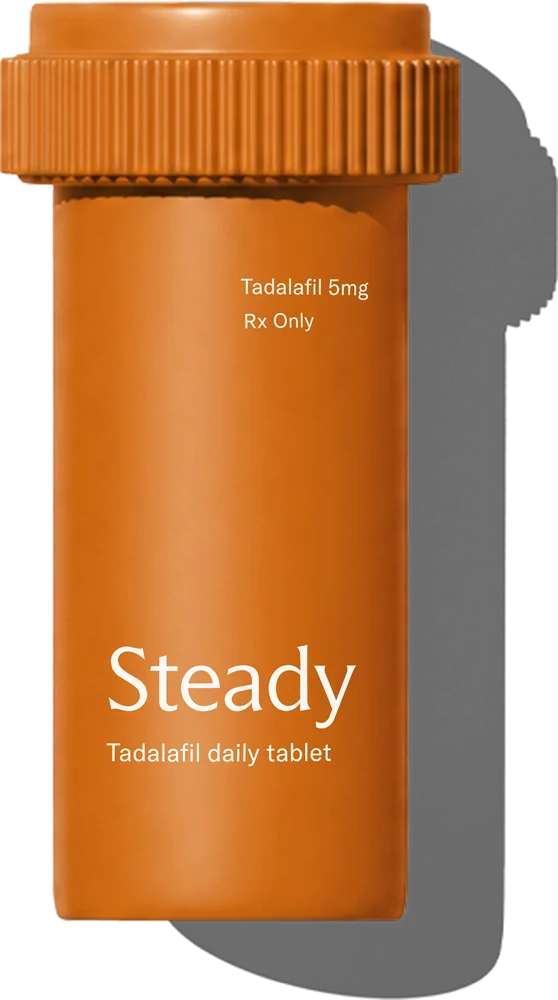Steady tadalafil daily tablet bottle