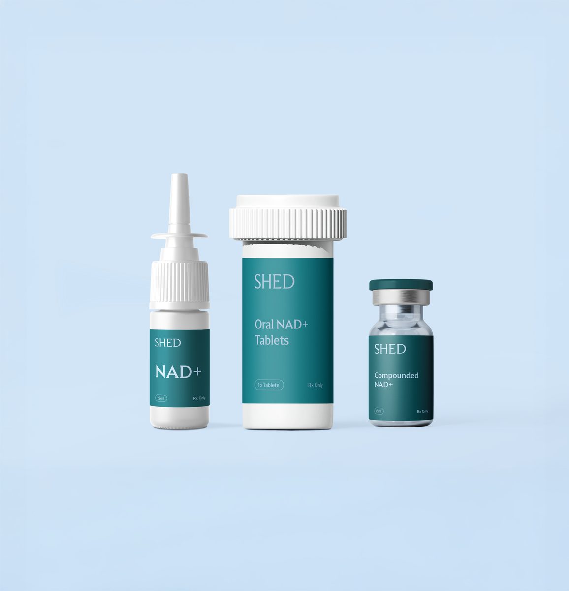 NAD+ injection, tablets and nasal spray