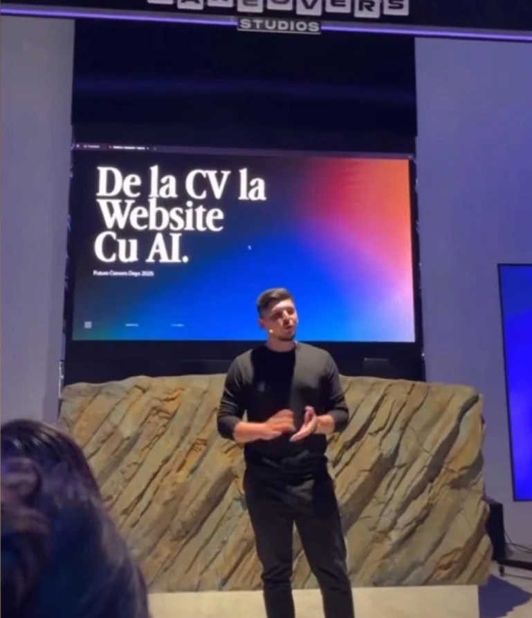 Imagine de la evenimentul susținut de Future Careers.