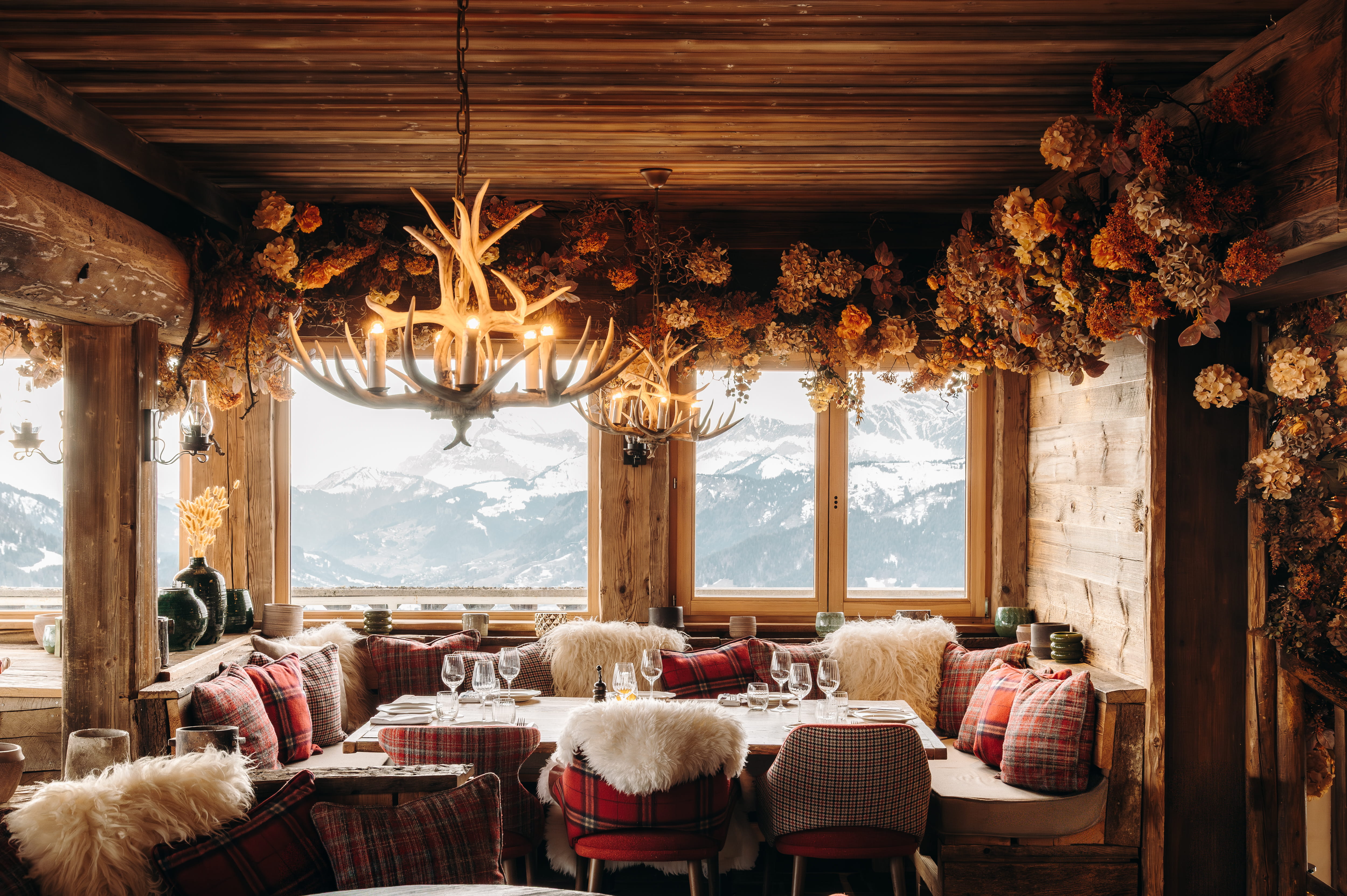 photo of the restaurant room Chalet sauvage restaurant in megève