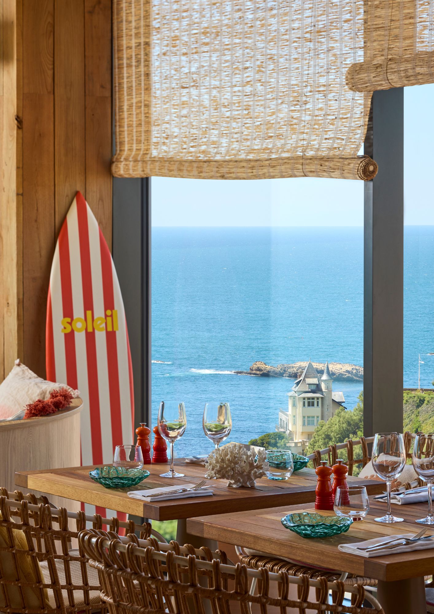 Table d'un restaurant La Petite Plage Biarritz