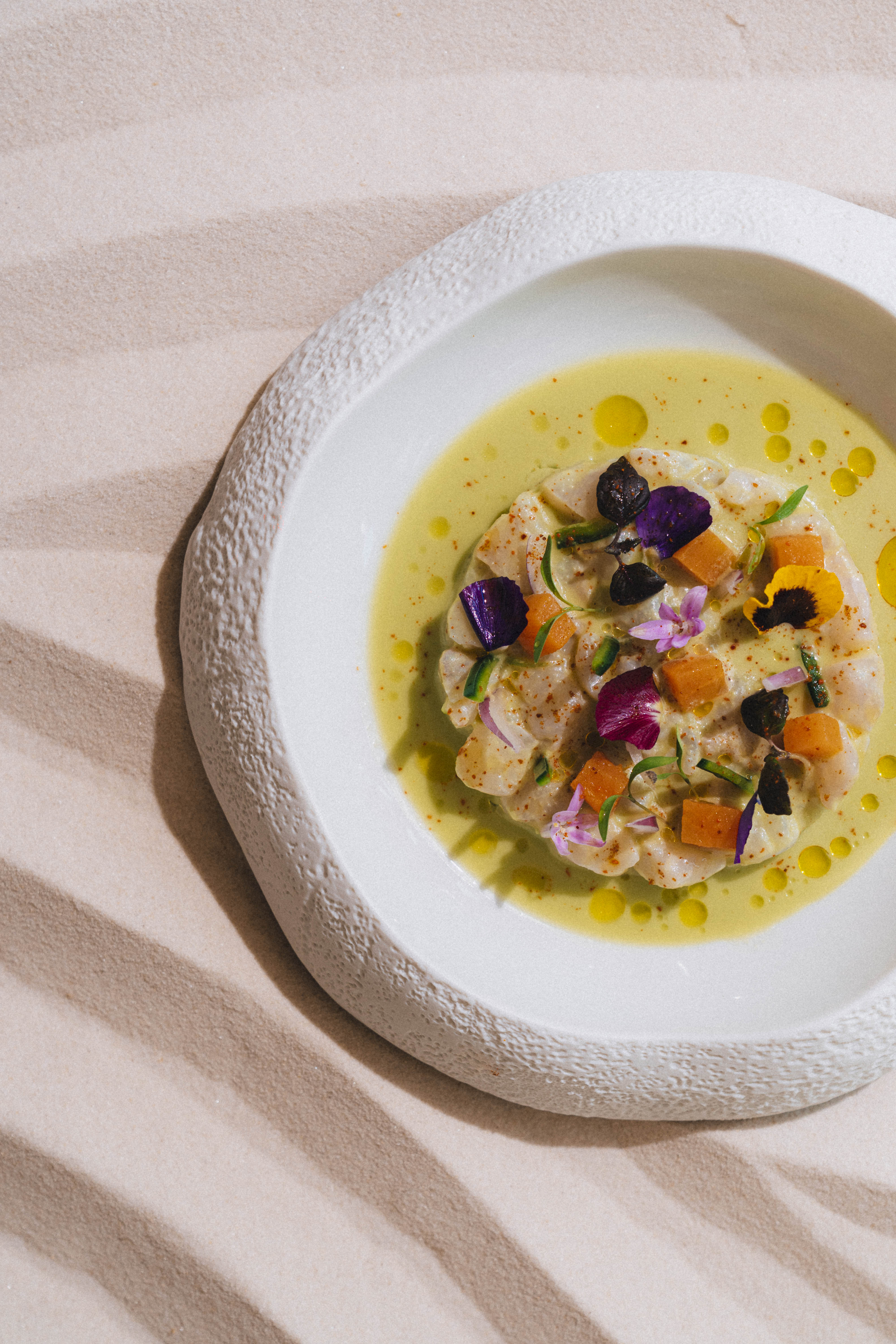 Présentation assiette La Petite Plage Biarritz