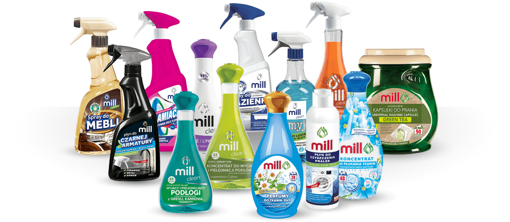 Ilustracja - produkty Mill wchodzące w skład nagrody konkursowej