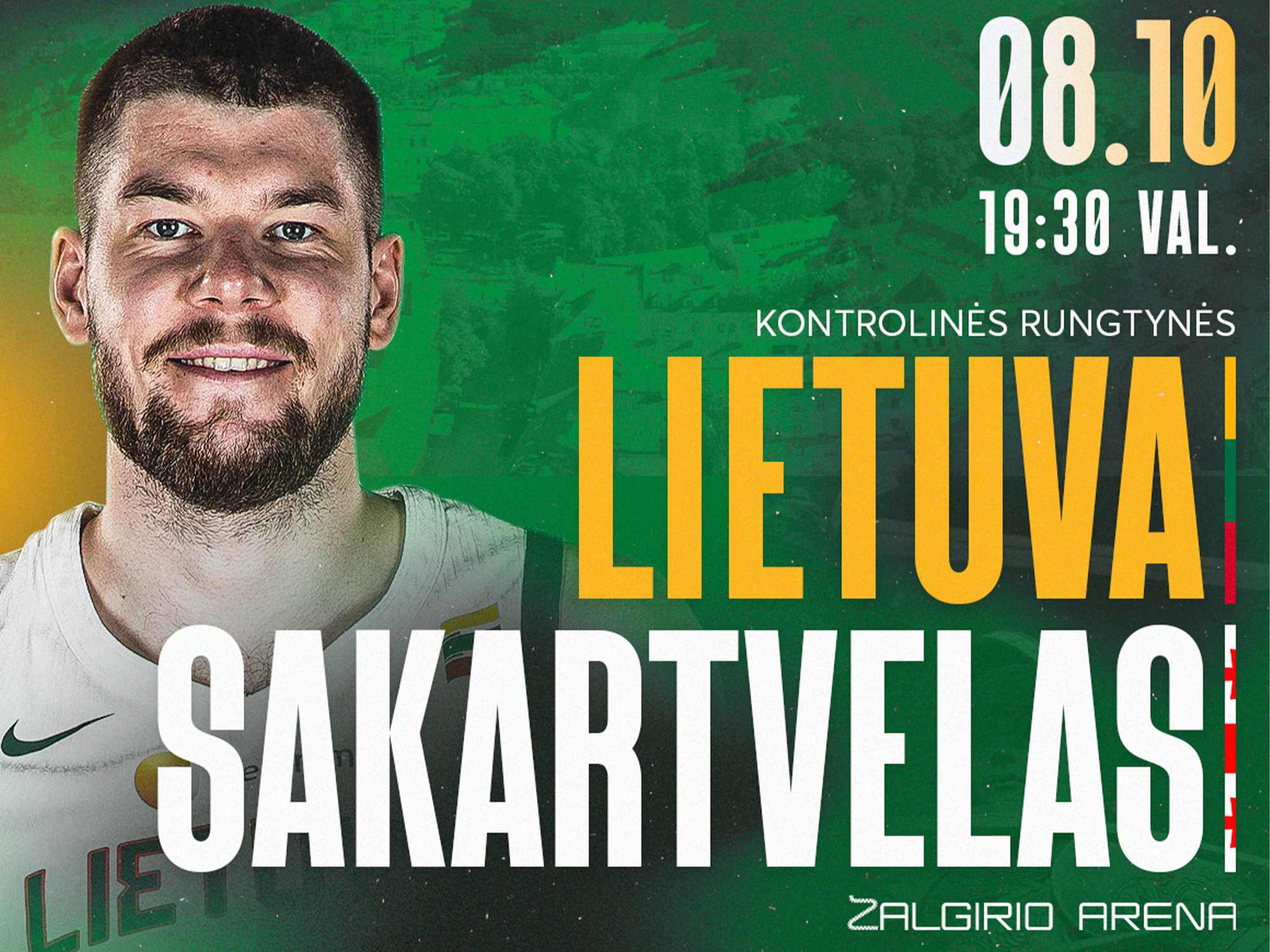 Lietuvos vyrų krepšinio rinktinės rungtynės: Lietuva-Sakartvelas